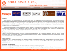 Tablet Screenshot of mehtadoshi.com